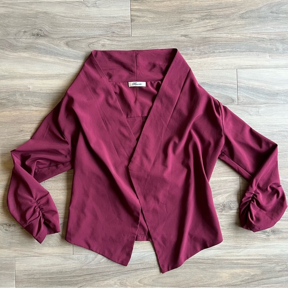 Rosette Maroon Blazer - Picture 3 of 6